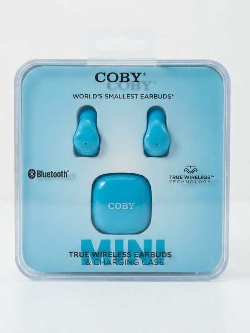 Mini True Wireless Earbuds with Charging Case - Blue